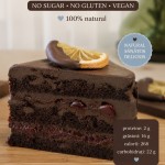 Prajitura vegana fara zahar si gluten "Ciocolata dubla cu visina" (porție 150g)