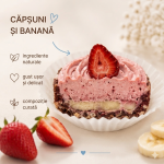 „Srawberry banana” prajitura fara zahar (45g)