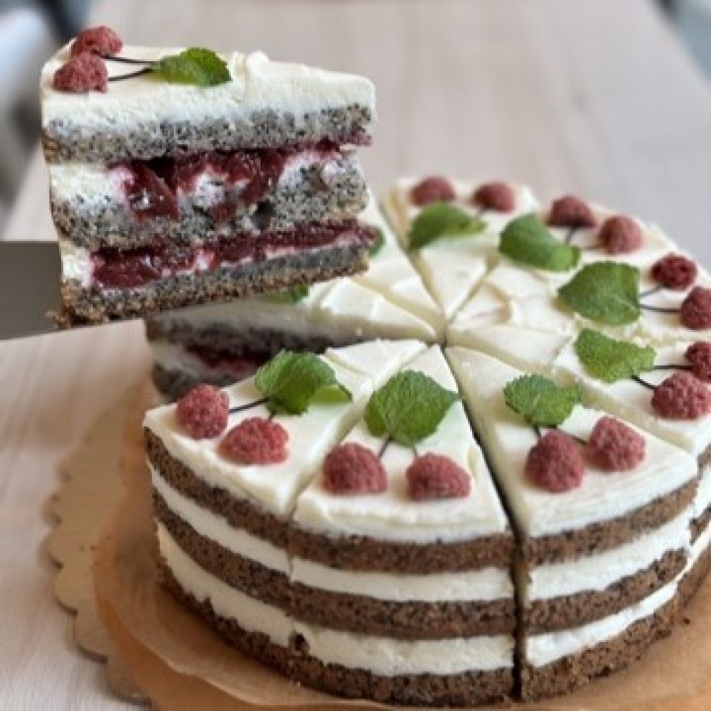 Tort fara zahar si gluten "MacVisina" (porție 150g)